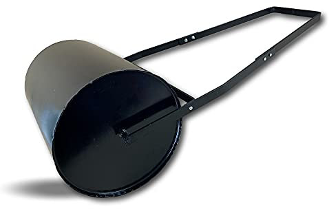 Rouleau à gazon avec bras | Ø rouleau 33 cm | Largeur 50 cm | Volume de remplissage 30 L | Acier | Outil manuel pour pelouse | Semer et entretenir le gazon | Remplissage avec du sable | Kibros 1RGAZ