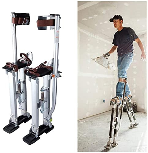 Stelzen Trockenbau, Arbeitsstelzen, Professionelle Einstellbare Handwerkerstelzen Trockenbau Für Maler Deckenbauer Aluminiumlegierung 61-100Cm (24-40In) Für Lackierung, Verkabelung