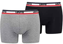 Levi's Herren Boxer Underwear, Grey, L