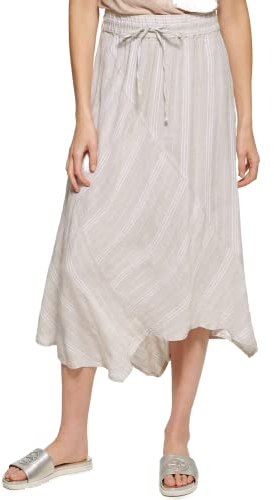 DKNY Damen P2cnmm94-nwe-m Rock, Nat/Weiß, Mittel