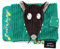Les Déglingos 31832 Fotoalbum Loup x, 10 Hüllen, Füllung aus Recyceltem Polyester, Grün, 20cm Länge, 23cm Breite, 2cm Höhe