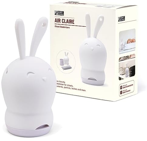 Monkey Business Geruchsbeseitiger/Luftreiniger für Schränke und kleine Flächen/Aktivkohle hält auch Schränke, Schließfächer, Turnbeutel frisch/Geruchsabsorber umweltfreundlich (Weiß)