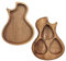 Musiin Walnut Wood Guitar Pick Holder - Sturdy Guitar Pick Storage Box Display Case Jewelry Box for Men Women Teens Adults - Guitar Picks Accessories (Guitar Shape)