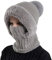 Beanie Damen Innenfutter Elastisch Weiche Wintermütze Outdoor winter Atmungsaktiv Merino Mütze Wollmütze Warme mit Bommel Mütze Grobstrick wolle Unisex Leicht Strickmütze Pudelmütze Bommelmütze
