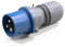 McPower enchufe CEE | 250V, 16A, 3 pines, IP44, resistente al agua, ideal para exteriores y uso industrial