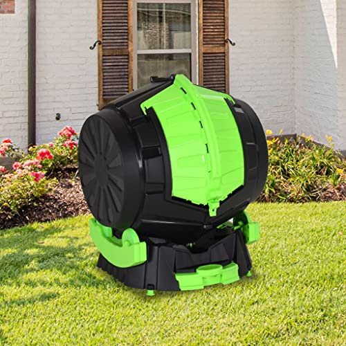Générique Composteur à Tambour 49,5x44,5x57 cm 50 L,Maison & Jardin,Pelouses & Jardins,Jardinage,Compostage,Composteurs,Noir,8.58 LB,153612