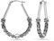 LeCalla 925 Sterling Silber Ohrringe für Frauen | Vintage Balinesische Kunst inspiriert Boho Tribal Ohrringe | Ovale Tropfen Form 32MM