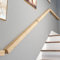 Handlauf Holz Innen Treppengeländer Handläufer Treppe Geländer Treppe mit Edelstahlhalter Wandhandlauf Rutschfest Massivholz Handläufe (100cm)
