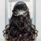 Haarkamm Hochzeit und 8 Stück Haarspange Perlen, Braut Haarschmuck Hochzeit Silber, Kristall Haarschmuck Blumen, Brautschmuck Haare, Haarnadeln Hochzeit