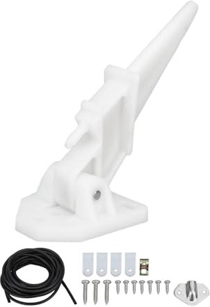 Tomotato Boot Tachometer Pitot Kit, Tachometer Kick-Up Rohr mit 6m PVC Schlauch, 80 MPH Tachometer Pilot Sea, Tragbares Werkzeug