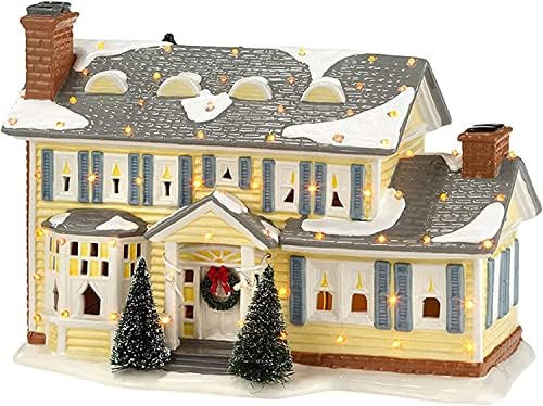 RZXBB Weihnachten Schneedorf-Weihnachten Dekoration Winter,Weihnachtshaus Beleuchtet,Weihnachtsdorf Häuser Winterdorf,Weihnachtsstadt mit Beleuchtung,Miniatur Haus Deko Objekt Kinder Geschenke (A)