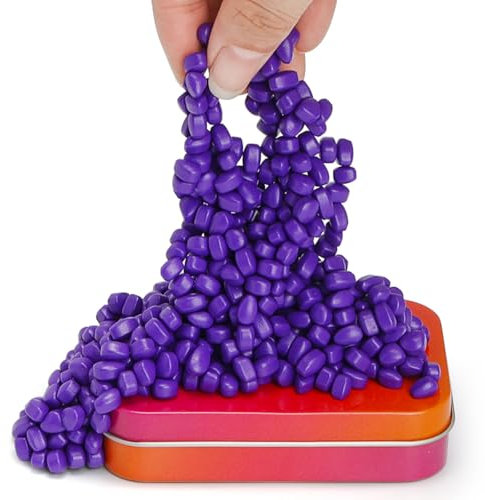 Wozne 300g Lila Magnetsteine Stresskiller Magnete, Crack Magnete Kleine Magnetic Stones Fidget Adhs Spielzeug, Anti Stress Zeitvertreib Geschenkidee ASMR Büro Gadget