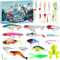 Adventskalender Angel Männer Weihnachtskalender - 24 Angeln Köder Set für Fischer Erwachsene Teenager Jungen - Advent Calendar 2025 Fishing Lure