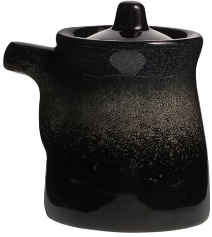 MAGICLULU Distributeur De Sauce Soja En CéRamique, Pot De Vinaigre Pour Cuisine, Bouteille De Sauce Pour Restaurant, Cadeau De Pendaison De CréMaillèRe, 10x9x7cm