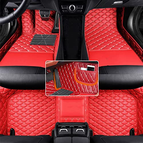 Anpassen Auto Fußmatte für Citroen C2 C3 C4 C5 DS3 DS5 wasserdichte Fussmatten rutschfeste Automatten Rot