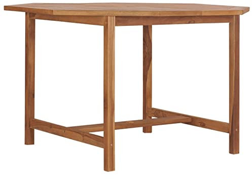 Xichuzi Garten-Esstisch, Tisch Balkon, Gartentisch, Balkontisch, Küchentisch, Garden Table, Terrassentisch, 110x110x75 cm Massivholz Teak