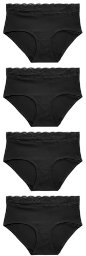 NEXT Damen Spitzenslips im 4er-Pack, Midi