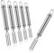ipow Forchetta per patate in acciaio inox, pratica forchetta per sbucciare patate, lavabile in lavastoviglie, argento (6)
