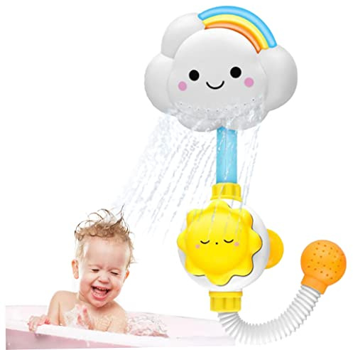 Jouet de Douche pour bébé, Jouet de Douche à Jet d'eau, Joli Nuage Arc-en-Ciel, Robinet d'eau pour Tout-Petits, Jouets pour bébés