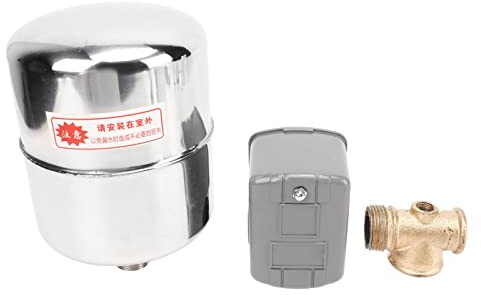 Pumpendruckschalter Metall ABS, Automatisches Steuergerät 110-230V, 4/3 Zoll Anschluss - Automatische Steuerung, Korrosionsbeständig, Für Selbstansaugende Pumpen
