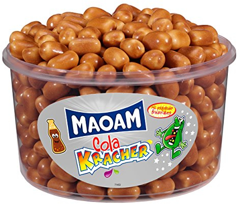 HARIBO - Maoam Cola Kracher - Kaubonbon - Dose mit 1200 Gramm