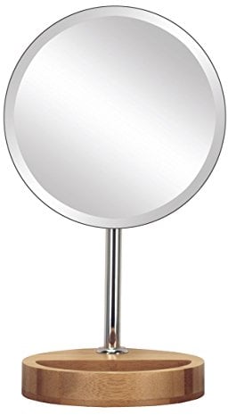 Kleine Wolke Kosmetikspiegel Timber Mirror, Größe: 17 x 30,5 x 14 cm, Material: Glas/Bambus