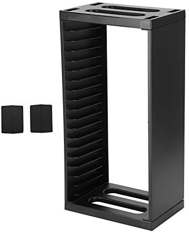 Kafuty-1 Game Disc Storage Stand Case Tower Double Layer Shelf Stand Organizer for PS4 Slim Pro