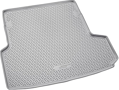 Recambo Gummi Kofferraumwanne Premium passend für BMW 3er F31 Touring | BJ 2012-2019 | passgenau mit Rand | Grau