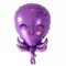 DIWULI Krake Luftballon süß, Oktopus Meerestier Tier-Ballon lila Folien-Ballon, Kinder-Geburtstag Junge Mädchen, Motto-Party, Geburtstagsparty Dekoration, Geschenk-Deko Tier-Party, Zoo Meer Lufttiere