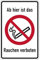 Aufkleber Verbot „Bereich Rauchverbot“ Schild Folie selbstklebend ähnl. ISO 7010 | Variante wählbar 10x15cm Made in Germany, Größen Name: Unser Betrieb ist rauchfrei!