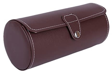 Cabilock Kasten Betrachten Uhr-display-pu-hülle Pu Uhr Aufbewahrungsbox Reisezubehör Uhrenrollen-organizer Pu-uhr-display-box Aufbewahrungsbox Für Uhren Anschauen Mann Verpackung Hölzern