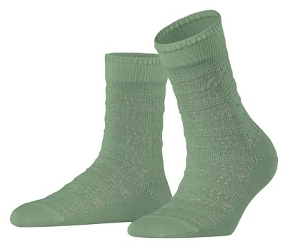 FALKE Damen Granny Square Socken feine weiche Viskose gemustert 1 Paar | mit Ajour-Muster