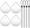 Alicer 4pcs Masque oculaire Transparent, Masque oculaire poreux en Plastique avec rétractable, Respirant Masque oculaire, Respirant Masque oculaire pour Les Hommes et Les Femmes(Size:4pcs)