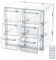 Clear Acrylic Makeup Organiser Box, Cosmetic Drawers with 6 Jewellery Storage Compartments for Rings, Necklace, Make Up