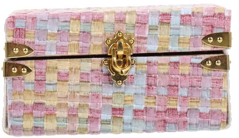 ibasenice Kasten Mini-Koffer Schmuck-Organizer Erinnerungsaufbewahrung aus Holz Spielzeuge Modelle 1:12 Miniaturkoffer Baby Koffer Spielzeug Puppenhaus Miniaturmodell Dekorationen Zubehör