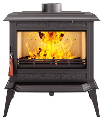 Stufa a legna libera installazione, in ghisa nera (PRO S11)