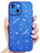 Svanove Glitter Case for iPhone 14 Phone Case Magnetic Compatible with Magsafe, Sparkle Bling Shiny Cute Girly Design, Aesthetic Slim Soft TPU Mag Cover for Women Girl, Royal Blue