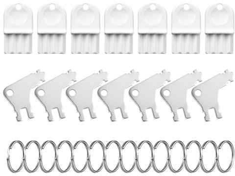 14stk Schlüssel für Taschentuchspender, Zuverlässiger Schlüssel für Papierhandtuchspender 14 Metallschlüsselringen Cormatic Howard Spender große Bürogebäude Wartung medizinische Einrichtungen
