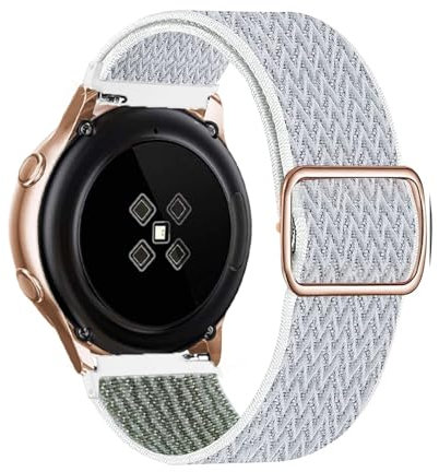 AQXYWQOL 20 mm 22 mm Nylonarmband kompatibel mit Vivoactive 4 3 HR Band Uhr Venu 2 SQ Forerunner 645 elastisches Armband Armband 6 5 Pro(Green Arrow,22mm)