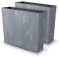 IMJ-Global Juego de 2 macetas rectangulares para flores, plantas Urbi, efecto Beton, de plástico, 58 x 18 x 49,8 cm, para interior y exterior, grises oscuros, 44 litros, diseño moderno