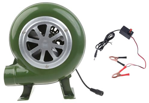 BBQ Blower Fan With Speed Controller And DC5.5x2.1mm Variable Speed Controller BBQ Fan For Outdoor Barbecues