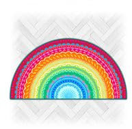 Bine Brändle - Bunte Fussmatten im Regenbogendesign - Größe 80cm x 45cm - 4 Farbvarianten (Bunt)