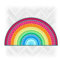 Bine Brändle - Bunte Fussmatten im Regenbogendesign - Größe 80cm x 45cm - 4 Farbvarianten (Bunt)