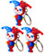 Vaguelly Niedlicher Und Lustiger Clown-Puppen-schlüsselanhänger Charm Für Schlüssel