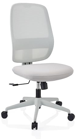 hjh OFFICE Profi Bürostuhl Minoro W ergonomischer Drehstuhl mit Synchronmechanik, höhenverstellbarer Netz-Rückenlehne, Flexibler Lordosenstütze, Taupe