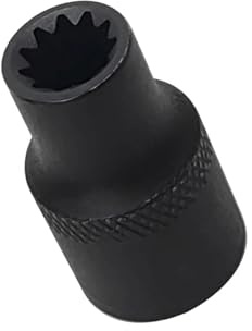 3. Herramienta de enchufe de pinza de freno de alta resistencia de 11 puntos, diseño profesional de acero para desmontaje de pistones automotrices y actualizaciones de pinzas de freno de camión, llave