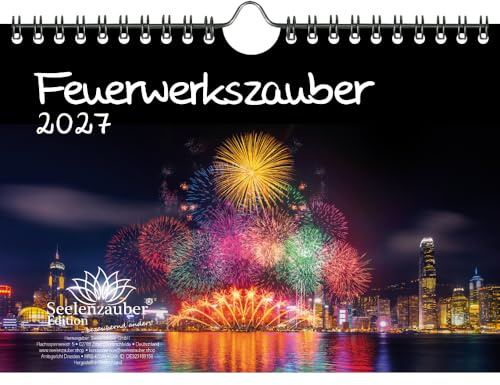 Feuerwerkszauber DIN A5 Kalender für 2027 Feuerwerk - Seelenzauber