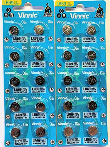 20 x Vinnic AG6 L921F LR69 Alkaline 1.5 V batteries