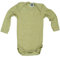 Cosilana, Baby Body Langarm, KBA Baumwolle, kbT Wolle, Seide (74/80, Grün meliert)