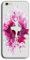 Mixroom - Cover Custodia Back Case in TPU Silicone Morbido per Apple iPhone 6 6s Fantasia Ballerina Schizzi Fucsia Z422